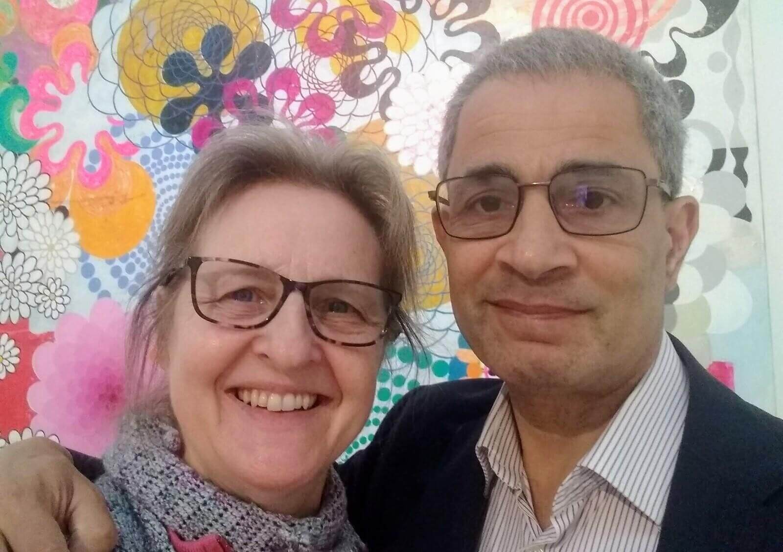 Stroke survivor David and his wife, Julia