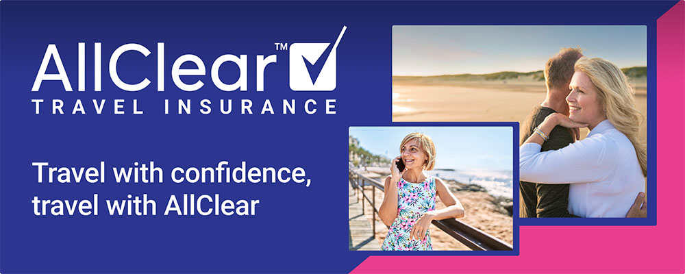 AllClear Travel Insurance banner