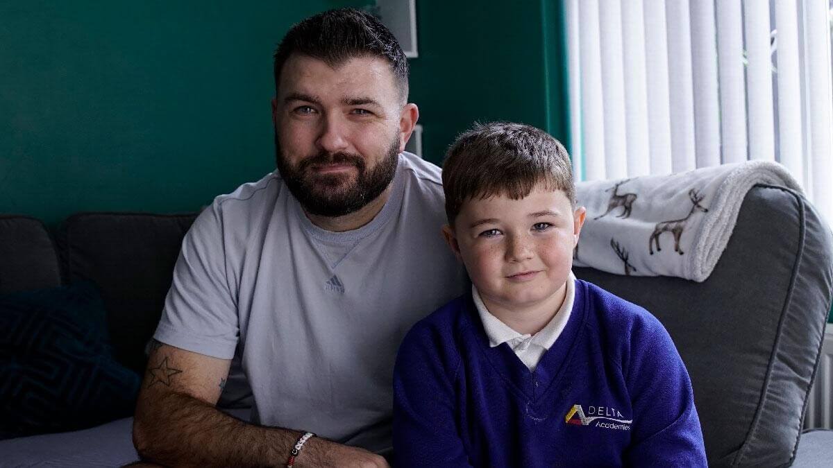 Ben and Louie at home 