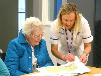 Stroke Association staff helping
