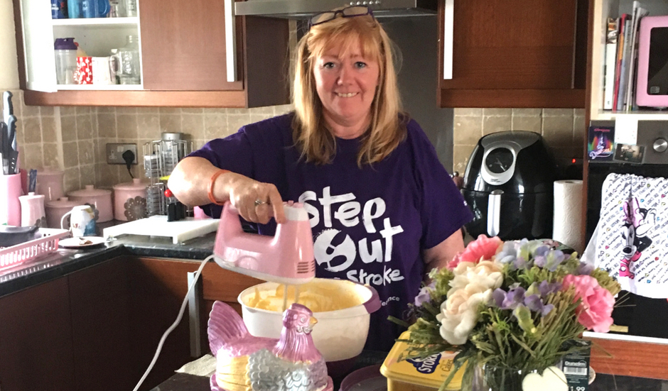 Woman making a bake