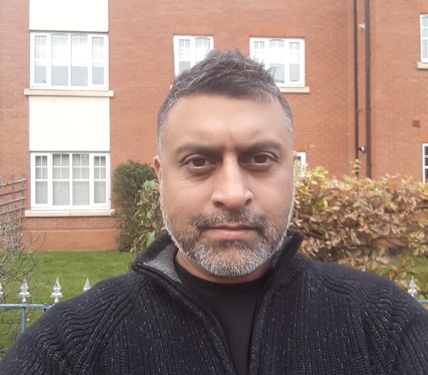 Portrait image of stroke survivor, Balihar.