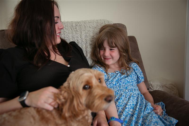 Angharad, a stroke survivor, and her daughter