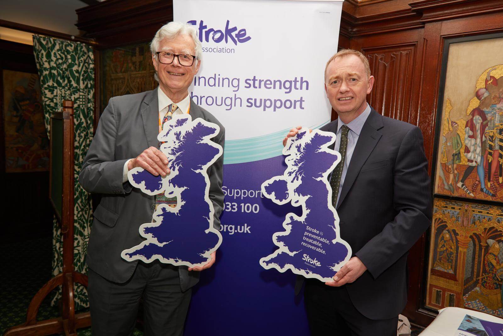 Two Stroke Association Trustees at an event at the Houses of Parliament