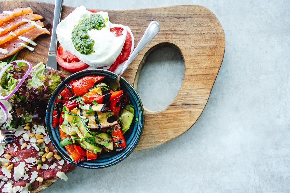 Image of food on a platter