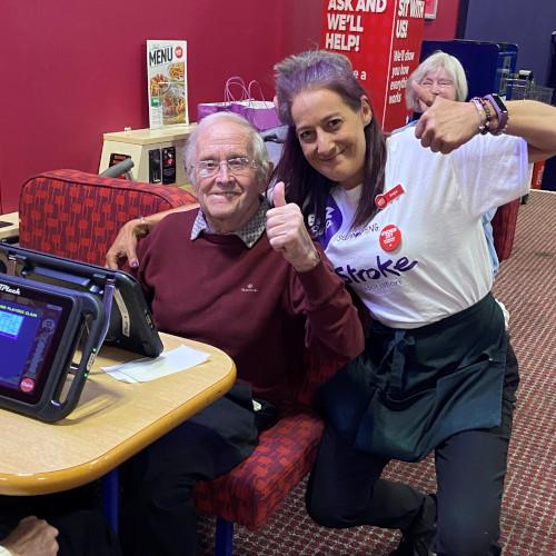 thumbs up stroke support angie