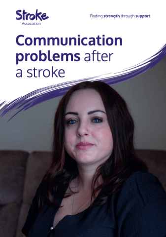 An image of the support guide for Communication problems after a stroke