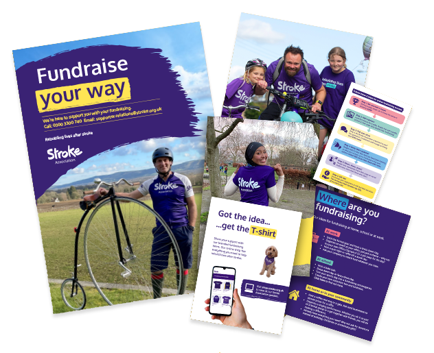 A selection of material from the Fundraise Your Way pack
