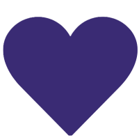 Small purple heart icon