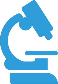 Icon of blue microscope