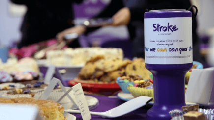 A charity pot at a bake sale