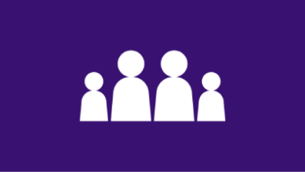 Icon showing a family