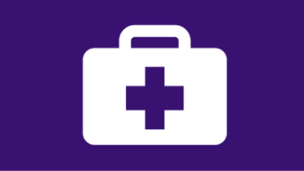 Icon showing a first aid box
