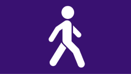 Icon of a person walking