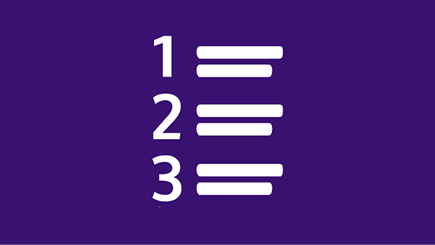 List icon purple background